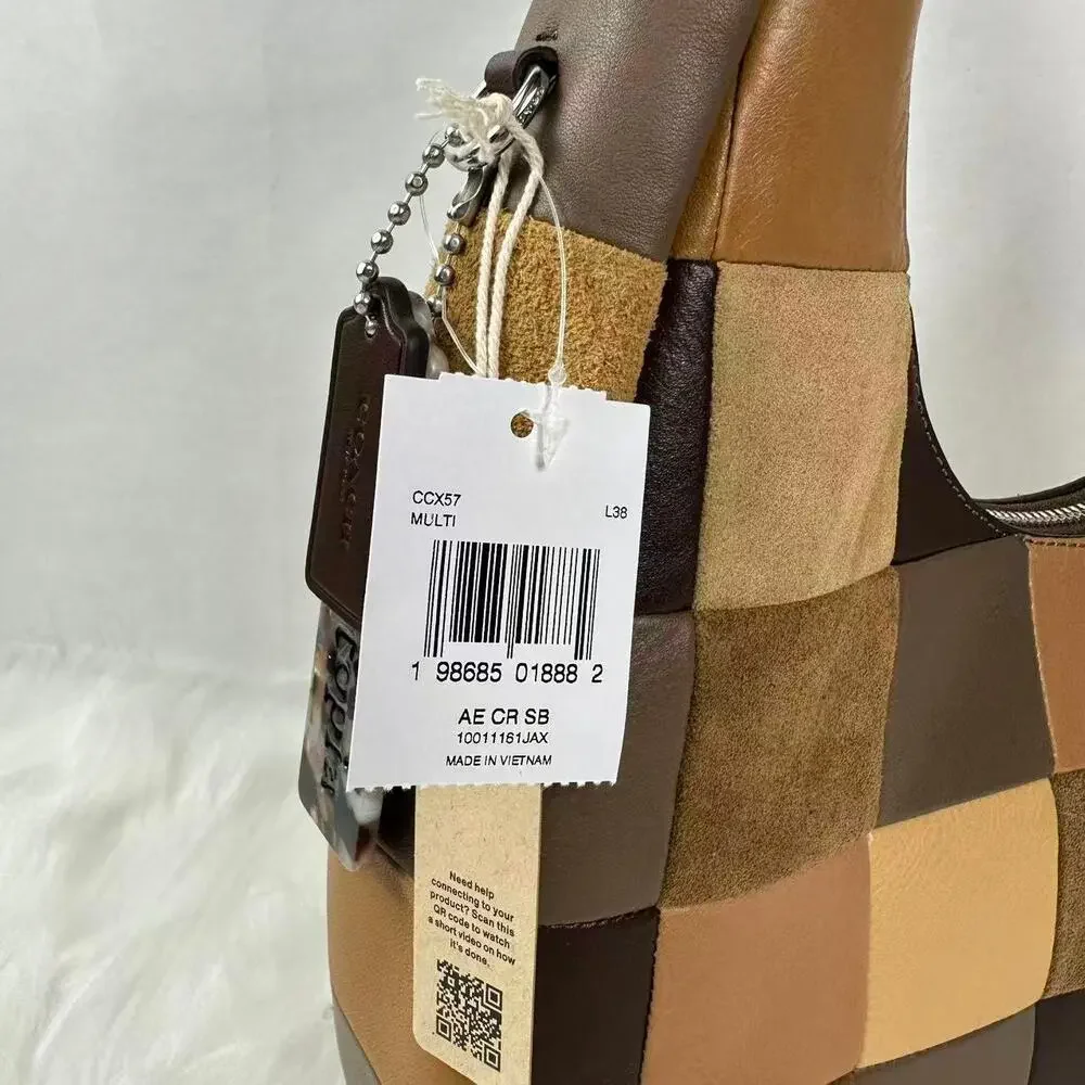 Coach Coachtopia Alter/Ego Crescent Shoulder Bag Leather Suede CCX57 Multi New